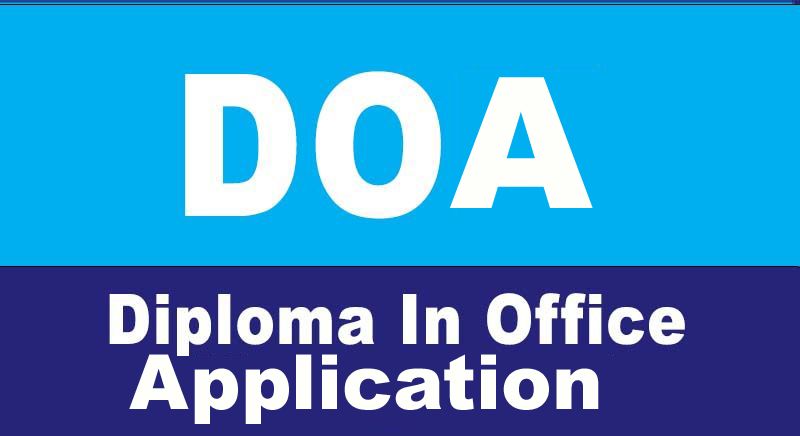 4 IN DIPLOMA IN OFFICE AUTOMATION(DCA+TALLY) ( A-4 )